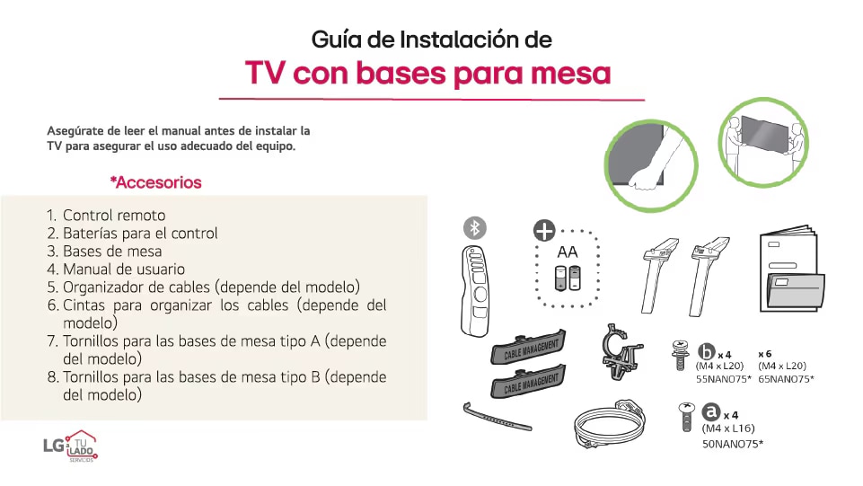 Guía de instalación televisión